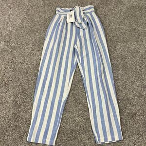 Habitual Kid Boutique Girls Stripped Pants size 12 NWT